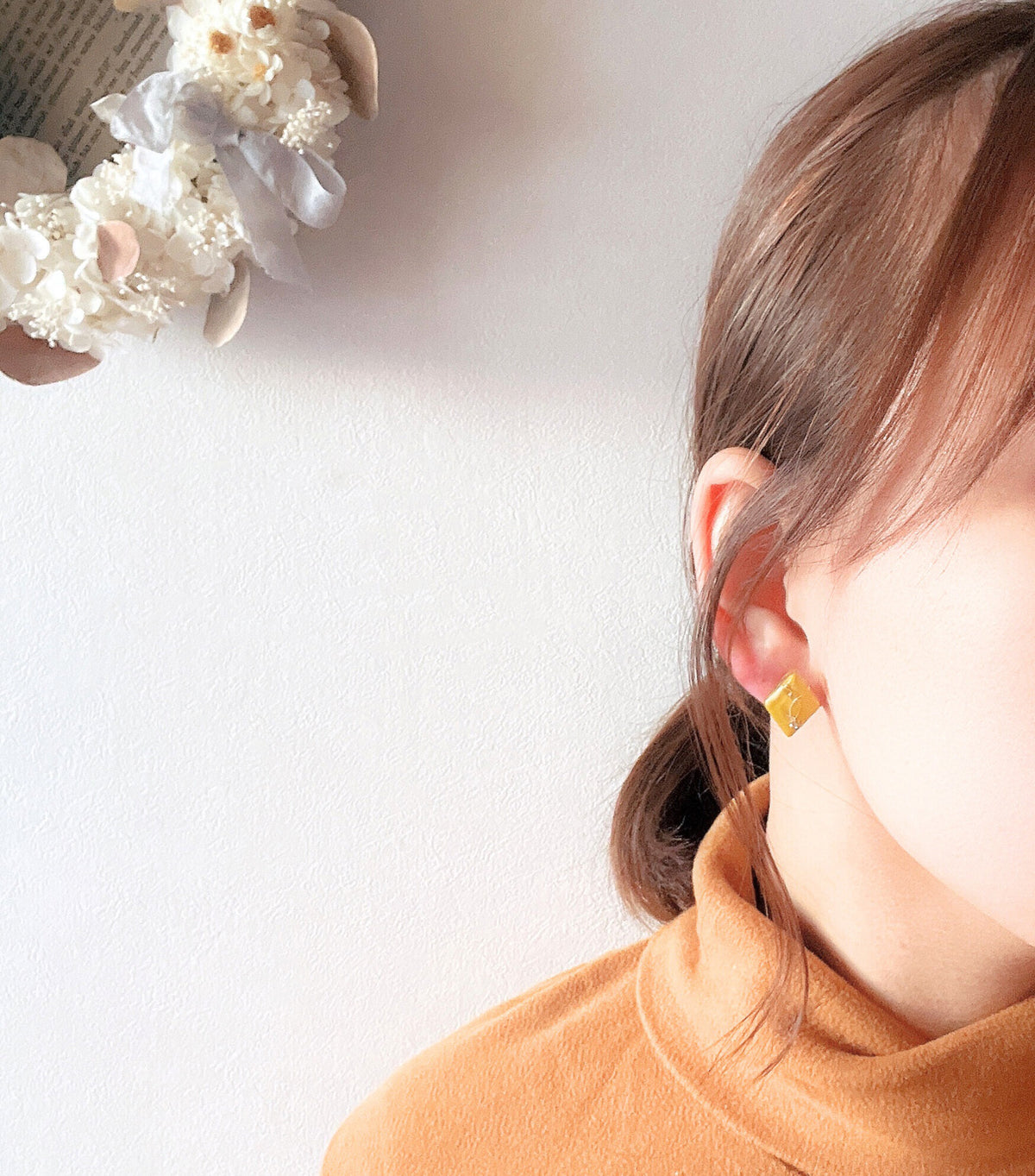 [Twink Re] Japanese Handmade Japanese Styled Diamond-shaped Resin Earrings, Yellow