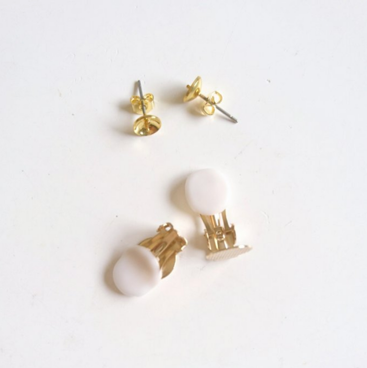 [Hanaliko] Japanese Handmade Flower Embroidery Earrings, Purple