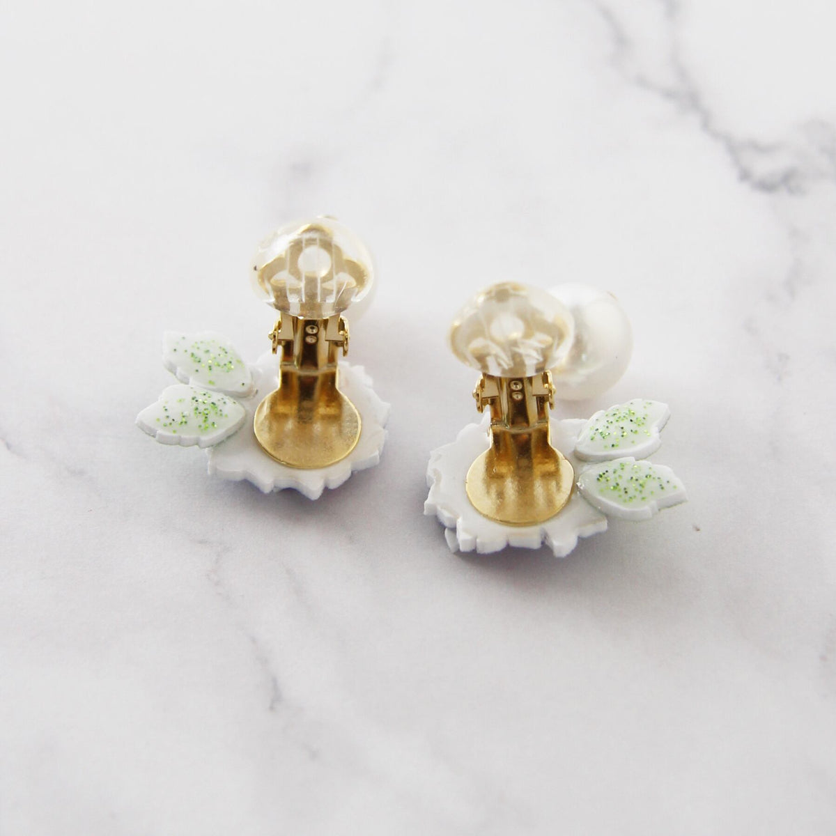 [kooco kirari] Japanese Handmade Ajisai Earrings, Purple