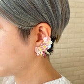 [kooco kirari] Japanese Handmade Giraffe Deluxe Earrings, Pink