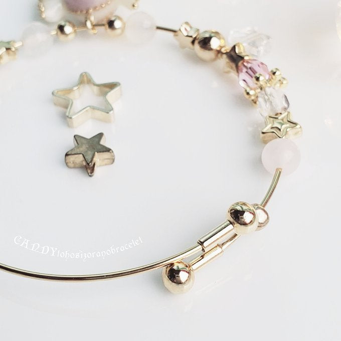 [merurin] Japanese Handmade Resin Candy Bracelet, Purple
